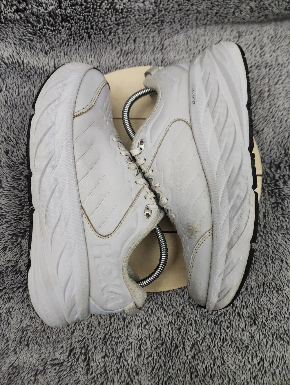 Hoka One One Bondi SR White Shoes Women's Size 9 D Wide - Picture 4 of 8